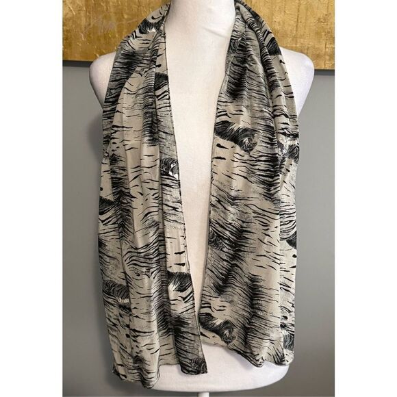 Animal Print Sheer Scarf - Picture 8 of 11